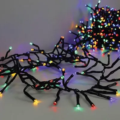 Produktbild von LED Cluster-Lichterkette 768 LEDs Bunt Büschellichterkette Weihnachtsbeleuchtung Außenbeleuchtung Balkon Garten Dekoration Beleuchtung