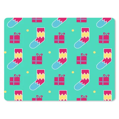 Produktbild von MuchoWow® Mauspad Mousepad Socken - Geschenk - Schnittmuster 23x19 cm - Mousepads - Maus Mat - Pad - Mausunterlage - Schreibtischunterlage - Mauspad