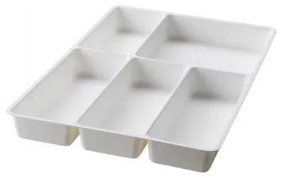 Produktbild von IKEA STÖDJA Schubladeneinsatz Besteckkasten weiß 31x50 cm