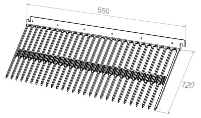 Produktbild von PV SolarSafe Taubenabwehr PV 22 m – 120 mm, Clips für 35 mm Rahmen