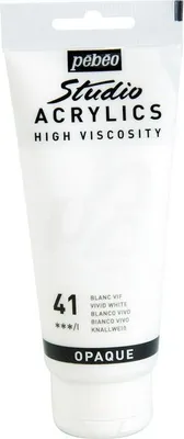 Immagine prodotto di Vernice acrilica coprente - Bianco brillante - 100 ml