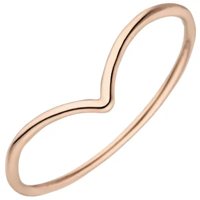 Produktbild von Schmaler Ring aus 585 Gold Rotgold 1,3mm glänzend Fingerring Goldring für Damen Innenumfang 60mm Ø19.1mm