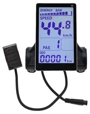 Image de Régulateur de vitesse pour vélo électrique, plastique durable, installation facile, couleur noire
