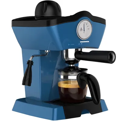 Produktbild von Heinner HEM-200BL, Espressomaschine, 0,25 l, Gemahlener Kaffee, 800 W, Blau