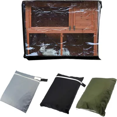 Produktbild von Wasserdichte Hundebox Abdeckung 210D Oxford Schwarz 122x50x105cm