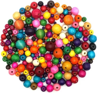 1000 Stück natürliche orange Holzperlen für DIY, Makramee-Dekoration, Schmuckherstellung und Armband- oder Kettenbasteln