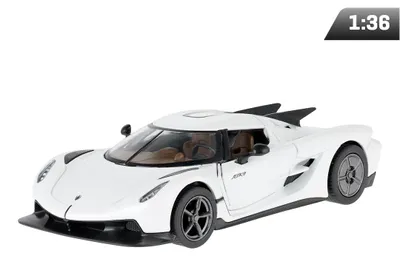 Produktbild von Modell im Maßstab 1:36, Koenigsegg Jesko Absolut, weiß