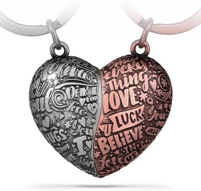 Produktbild von Herz Puzzle Schlüsselanhänger, Liebes Puzzlestück, für Paare, Jubiläum Geschenk, Hochzeit Geschenk
