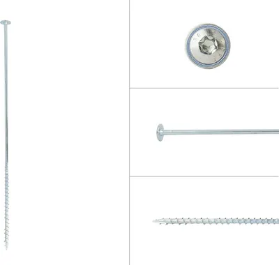 Image de Vis à tête plate Galvanisées 6 x 300 mm Torx 30 - Boîte 50 pièces