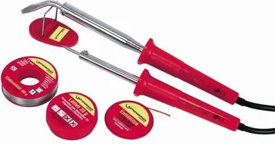Obrázok produktu pre Súprava spájkovačky ROTHENBERGER, 25 W – 80 W, s kufríkom, spájkovacou cínou, odspájkovacou šnúrou