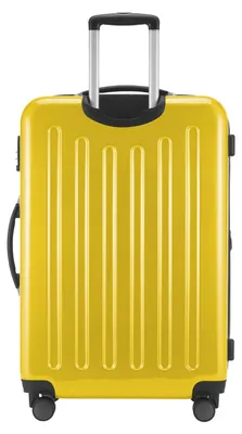 Image de Alex - Grande valise rigide pour bagages enregistrés avec extension Trolley Valise à roulettes Check-In Valise de voyage XL 75 cm, 119 L, 4 roulettes, brillant,Jaune