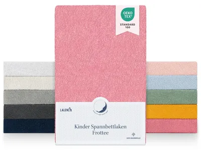 Productafbeelding van Frottee Spannbettlaken 40x90cm - gecertificeerd voor babybedden - Rood