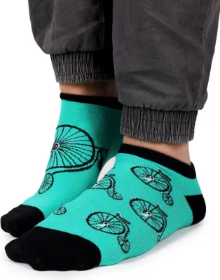 Produktbild von Spoksy Fußsocken grün Fahrräder 35-38 YOCLUB