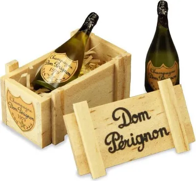 Obrázok produktu pre Miniatúrna krabička Dom Perignon so šampanským pre zberateľov