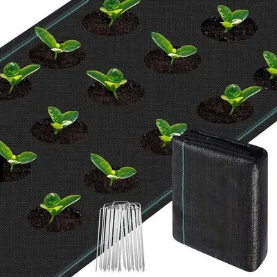 Immagine prodotto di Teli extra resistenti per il controllo delle erbacce, 2 pezzi, 100 g/m², 2 x 3 m