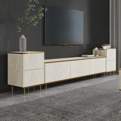 Produktbild von Skye Decor, Imaj - Travertine, TV-Schränke, Travertin, 180 x 45,2 x 35 cm