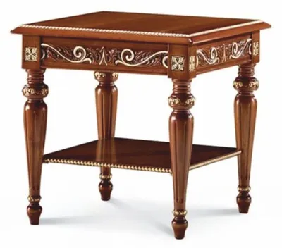Produktbild von Casa Padrino Luxus Barock Beistelltisch Dunkelbraun / Gold H. 60 cm - Barock Möbel - Italy