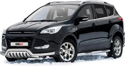 Image de Pare-Buffle Avant Pour Ford Kuga 2012-2017 en Acier Inox Argent