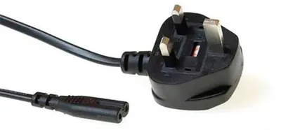 Immagine prodotto di ACT AK5070 Cavo di alimentazione nero con spina di rete di tipo G C7 da 1,8 m (AK5070)