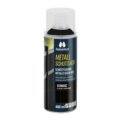 Produktbild von AVENARIUS Metallschutzlack 0.4 Liter Schwarz Seidenglänzend