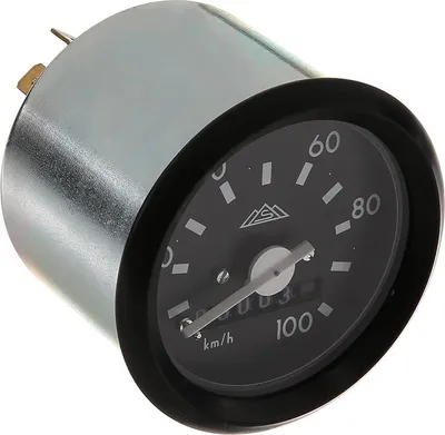 Obrázok produktu pre Rýchlomer, priemer 60 mm, rozsahu až 100 km/h, s logom, bez ovládania blesku – pre motocykle Simson S50, S51, S70, S53, S83