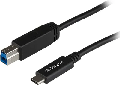Produktbild von StarTech.com 1m USB-B zu USB-C Kabel, USB 10Gbps, Datenkabel, USB 3.2 Gen 2, USB-C-Datenübertragungskabel, 1 m, USB C, USB B, USB 3.2 Gen 2 (3.1 Gen 2), Stecker/Stecker, Schwarz