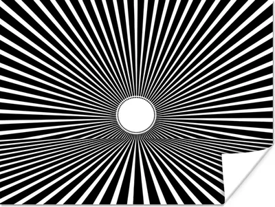 Produktbild von MuchoWow® Poster Optische Täuschung Sonne 120x90 cm - Wandbild