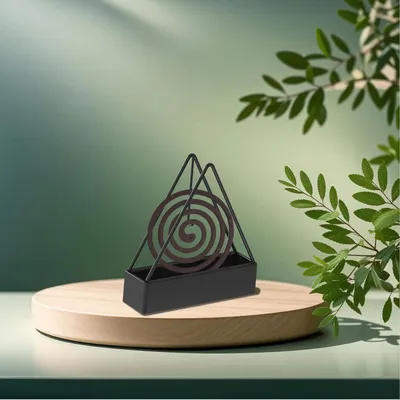 Produktbild von Mücken Spiral Halter - Kreativer Mücken Wasch Halter - Dreieckiger Mücken Flush Halter - Hängende Spule - Mücken Wasch Halter für Zuhause - Draußen - Camping - 2er Pack