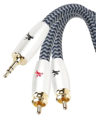 Obrázok produktu pre Audio kábel s 3,5 mm jackom na jednej strane a dvoma konektormi RCA na druhej strane, rozdeľovač RCA na Jack