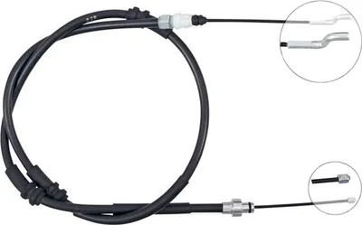 Produktbild von A.B.S. Handbremsseil Seilzug Feststellbremse für VW Transporter V Bus (7HB, 7HJ, 7EB, 7EJ, 7EF, 7EG, 7HF, 7EC) K16026