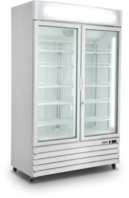 Image de Réfrigérateur Saro à 2 portes vitrées, blanc, modèle G 885