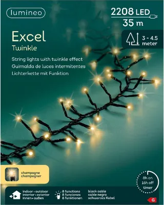 Produktbild von Excel Twinkel 2208 LED Champagner