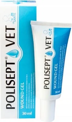 Produktbild von JM SANTE Polisept Vet Wound gel - gelverband für hunde und katzen – 30 ml