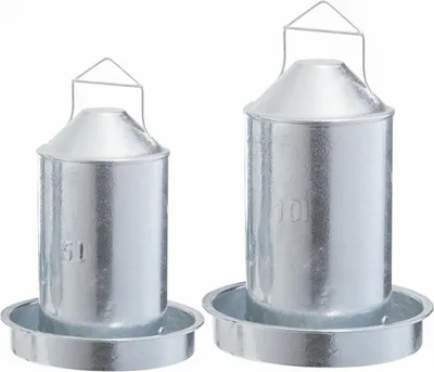 Produktbild von Geflügeltränke Hühnertränke Metall 5 Liter mit Doppelzylinder