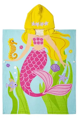 Produktbild von 100% Baumwolle Kinder Badponcho mit Kapuze