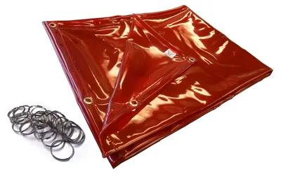 Obrázok produktu pre Priemyselná bezpečnostná sieť, PVC, 1,83 x 1,83 m, s očkami a 51 mm skrutkami