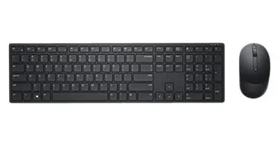 Image de DELL KM5221W, Taille réelle (100%), Sans fil, Sans fil RF, Noir, Souris incluse