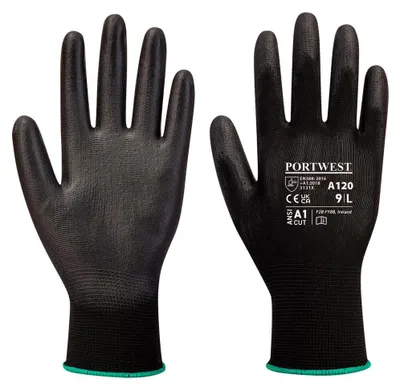 Produktbild von Portwest A120 PolyurethanBeschichteter-Handschuh Black Gr. XL