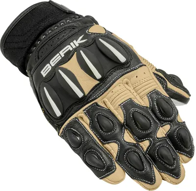 Immagine prodotto di Guanti da moto da avventura Berik Ariax, neri/beige, taglia M
