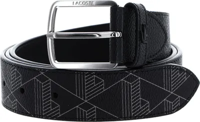 Image de LACOSTE ceinture The Blend 35 Monogram Print W85 Monogram Noir Gris