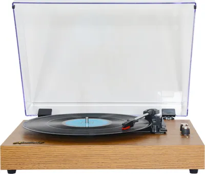 Produktbild von Retro-Schallplattenspieler, LP-Plattenspieler, tragbarer Plattenspieler, Vintage-Grammophon, 3-Gang-BT5.0, kabellose Lautsprecher, Line-In, Line-Out, Kopfhoererausgang