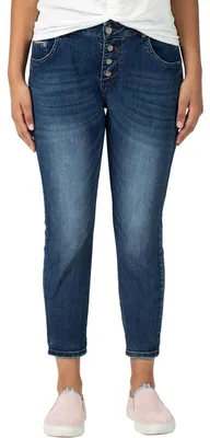 Productafbeelding van Timezone Damen Regular Jillytz Cropped Slim Jeans, per pak, kleur blauw (hemelsblauw)