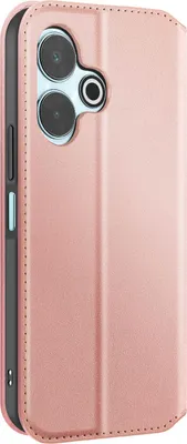 Productafbeelding van Avizar, Redmi 13 hoesje met kaartenvak en standaard, champagne roze