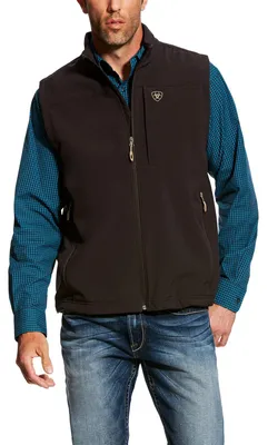 Productafbeelding van ARIAT heren softshell vest, model Vernon 2.0, kleur: koffiebonenbruin, maat: XL