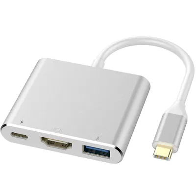 Zdjęcie produktu dla Type C USB 3.1 Auf USB-C HDMI 4K USB 3.0 HUB Kabel Digital AV Multi Port Adapter