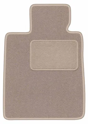Productafbeelding van Velours bestuurdersmat voor BMW 7-serie G11 vanaf 2015 (sedan) – beige, op maat – Wielganizator LUX