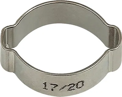 Produktbild von Riegler 2-Ohr-Schlauchklemme, Edelstahl (W4), Spannbereich 7 - 9 mm, 6,0 mm