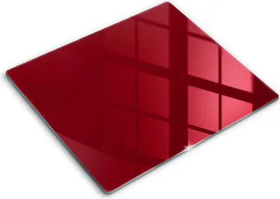 Produktbild von Abdeckung Glas - Küchenabdeckung - 60x52 cm - Abdeckplatte -weinrote Farbe
