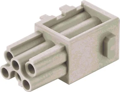 Produktbild von HARTING Han Domino DD Modul cube, kleiner Tab Buchseneinsatz (F) Crimpanschluss, 6-polig 250V, 10A - 1 Stück