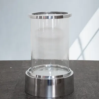 Produktbild von Kerzenleuchter, Windlicht, Glas, Alu, Sockel